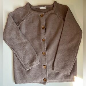 EUC Simple Cardigan Mauve 4y